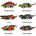 Miniatyrbild 2 av 6: Dinosaurie Leksak Pull Back Bilar, 6 Pack Dino Leksaker för 3 Åriga Pojkar Flickor och Småbarn, Pojke Leksaker Ålder 3,4,5 och Uppåt, Pull Back Leksaksbilar