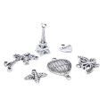 Miniatyrbild 5 av 5: 100 st Silver Berlocker Hängsmycken för DIY Smyckestillverkning