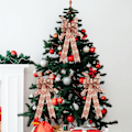 Miniatyrbild 3 av 5: Julbåge Hängande Dekoration Tryckt Båge Julgran Båge Ornament Semester Dekoration