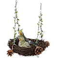 Miniatyrbild 1 av 3: Naturlig Rattan Bo Small Medium Large Fågelgunga för Papegoja Undulat Kakadu Conure