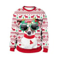 Jule 3D Digital Print Crew Neck Sweater Gave - HQ3 - Størrelse S S