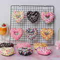 Miniatyrbild 3 av 8: 6 st/Set 3D Hjärta Donuts Kylskåpsmagneter Kit Simulering 6pcs