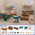 Miniatyrbild 1 av 5: Dockhus för barns minisimulering hemmascen leksak B:bakery