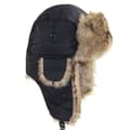 Unisex Warm Trapper Aviator Trooper Öronlapp Vinterklaffar Skidhatt Black