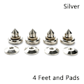 Miniatyrbild 1 av 5: 4 Set Högtalarstativ Fotdyna Koppar Högtalarbox Spikes Silver