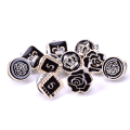 Miniatyrbild 1 av 5: 10 st/ set Mini Pearl Flower Crystal Broschknappar black gold