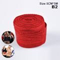 Miniatyrbild 1 av 8: Bomullsboxningsbandage Wrist Wrap Combatboxningssporthandskar Red 5CMx5M