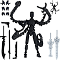 Miniatyrbild 1 av 8: Färdigmonterad 18.3cm T13 Actionfigur 3D-Printad Multi-ed A6