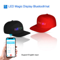 Miniatyrbild 3 av 5: LED Phone APP Styrd basebollhatt Scroll Message Display Black