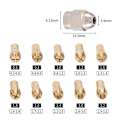 Miniatyrbild 8 av 8: 10/11 st Mini borrhylsa Chuck 0,5-3,2 mm diameter mässingschuckar 10pcs