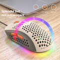 Miniatyrbild 2 av 5: Wired Mouse RGB Light Honeycomb Gaming Mouse USB Desktop A1