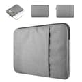 Laptopfodral 15,6 tum vadderat med sidoficka, grå 40x30 cm
