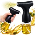 Elektrisk oljespruta i glas 200 ml svart USB-C