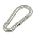 Karbinhake i metall 200 kg för hängmatta/remmar 8 cm silver Silver