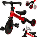 3-i-1 trehjuling/balanscykel med pedaler 18 mån-4 år max 30 kg Röd