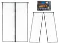 Magnetiskt myggnät för dörr 85x210 cm svart mesh