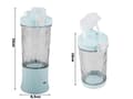 Miniatyrbillede 10 af 10: Bærbar USB-blender 600 ml blå 6 blad isknusfunktion Type-C