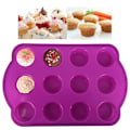 Miniatyrbild 1 av 4: Muffinsform i Silikon - Minimuffinsplåt för Bakning