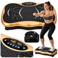 Vibrationsplatform til træning 120 niveauer Bluetooth 150 kg inkl. bånd