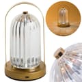 Bordslampa LED med glasdiffusor touch USB-laddning 21 cm
