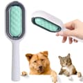 Pälsborste för hund och katt 3-i-1 silikon/plast 19 cm