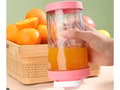 Miniatyrbillede 8 af 10: Bærbar USB-blender 600 ml rosa 6 blad isknusfunktion Type-C