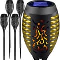 Solcellslampor fackel 4-pack LED varmvit flammeffekt 51 cm