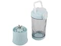 Miniatyrbillede 6 af 10: Bærbar USB-blender 600 ml blå 6 blad isknusfunktion Type-C