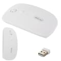 Trådlös optisk mus 2,4 GHz USB vit 11x5,5x2 cm