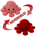 Miniatyrbild 1 av 3: Dubbelsidig vändbar bläckfisk plyschleksaker, Reversible Octopus
