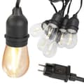 Ljusslinga utomhus 10 m 10x LED E27 varmvit IP44 transparent