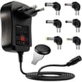 Yleismallinen verkkolaite 30W 3-12V säädettävä USB 2.1A, 6 liitintä