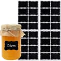 Självhäftande PVC-etiketter 5x3,5 cm svarta 24-pack