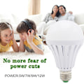 Miniatyrbild 9 av 11: E27 Uppladdningsbar Nödlampa för Strömavbrott Batteribackup LED-lampor 9w one-size