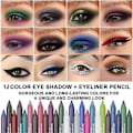 Miniatyrbild 11 av 11: 14 Färger Färgglad Eyeliner Penna Ögonpenna Gelpennor Långvarig Vattentät Ny red 9g