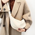 Miniatyrbild 3 av 11: Bärbara dumplingväskor för fashionabla kvinnor och män, idealiska för arbete Prof R3F1 W A5H5 white one-size