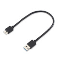 Miniatyrbild 2 av 11: USB3.0AM till MicroB mobil hårddisk Datakabel USB3.0 datakabel BLACKA 0.2M