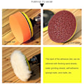 Miniatyrbild 9 av 11: Bilpolerare Gross Wool Wheel Mop Polerkuddar För Drill Buffe 3inch M10 one-size