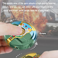 Miniatyrbild 9 av 11: Barn Förvandlar Dinosaurie Mecha Tank Robot Kreativ Spinner Fidget Dekompression Fingertopp U5w1 green 1pcs