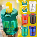 Miniatyrbild 2 av 11: Multifunktionell minikopp med sugrör och rak dricksfunktion blue 300ml