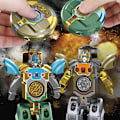 Miniatyrbild 3 av 11: Barn Förvandlar Dinosaurie Mecha Tank Robot Kreativ Spinner Fidget Dekompression Fingertopp U5w1 green 1pcs
