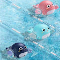 Miniatyrbild 7 av 11: Sommar Baby Badleksak Badsaker För Baby Kedja Simleksaker Groda Delfin Sköldpadda Anka F5U8 turtle red onesize