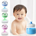 Miniatyrbild 5 av 11: Talkpuder Puff med Box Fodral Behållare Baby Mjuk Ansikte Kropp Puff Puder Z6U2 Green 1pcs