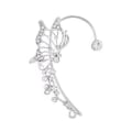 Miniatyrbild 5 av 11: Inget genomborrat öronbensklämma Butterfly All-match Super Fairy Diamond Silver(left ear) One size