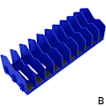 Miniatyrbild 1 av 11: ABS Verktygsorganisator 10-facks Nyckelförvaringshållare Tångskärare Blue One size