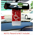 Miniatyrbild 4 av 11: Handikappskylthållare för bil, skydd för parkeringstillstånd, transparent skydd för parkeringsskylt, universella biltillbehör för handikapparkering AA 1pcs