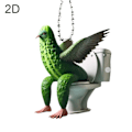 Miniatyrbild 1 av 11: 2025 Italiensk Brainrot Tung Tung Sahur Modell 2D-tryckta Akrylhängande Dekorationer För Bil P2a2 H One size
