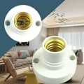 Miniatyrbild 6 av 11: 1/2/10 st E14 glödlampa skruvlampa fästbas hållare U skruv S white One-size 2pcs