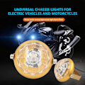 Miniatyrbild 5 av 11: Nya Färgglada Blinkande Motorcykel Elektrisk Lastbil Chassilampor LED-lampor D3K9 W3N6 Yellow One size