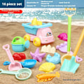 Miniatyrbild 9 av 11: 23 st Strand Barn Lek Sandleksaker Pojkar Och Flickor Gräv Sand Lek Set1 16PCS 1set